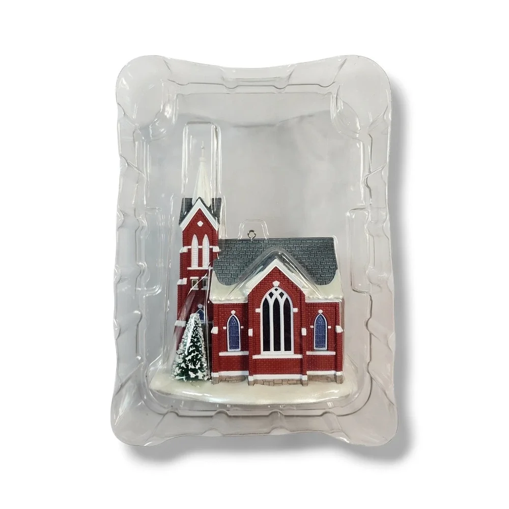 Hallmark Keepsake Central Tower Church Candlelight Services Magic Ornament 2005‎